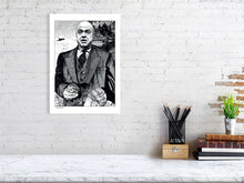 Load image into Gallery viewer, Film noir art drawing print of Citizen Kane A3 size