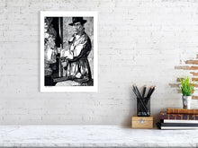 Load image into Gallery viewer, Film noir art drawing print of The Big Sleep A3 size